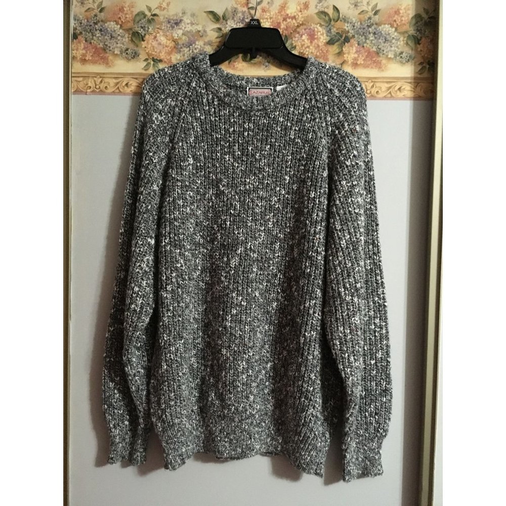 Lazarus Large Wool Multicolor Vintage Casual Cottage Knit Sweater